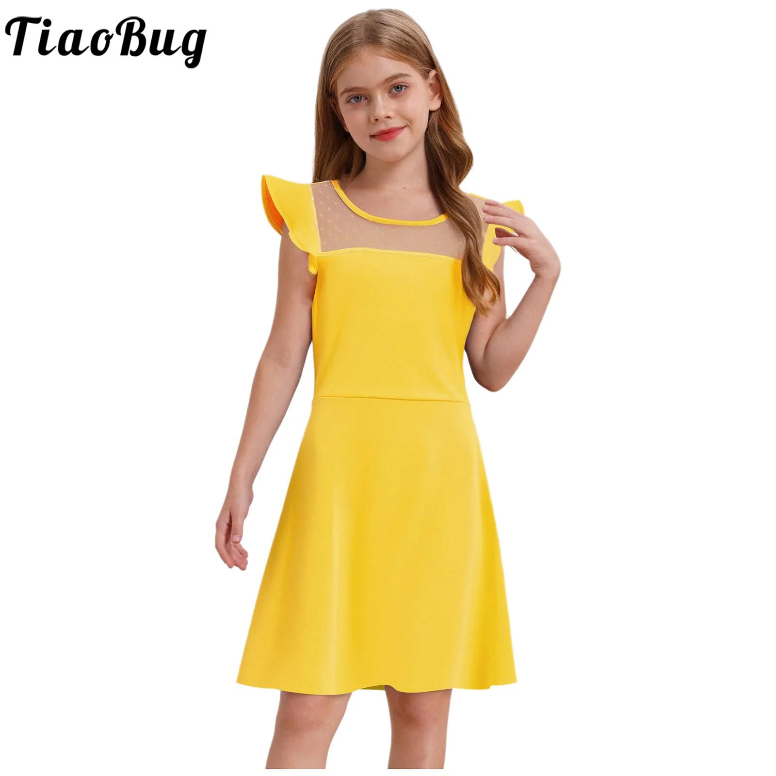 Summer Clothing Teen Girls - Teen Girls Summer Dress Ruffle Sleeves