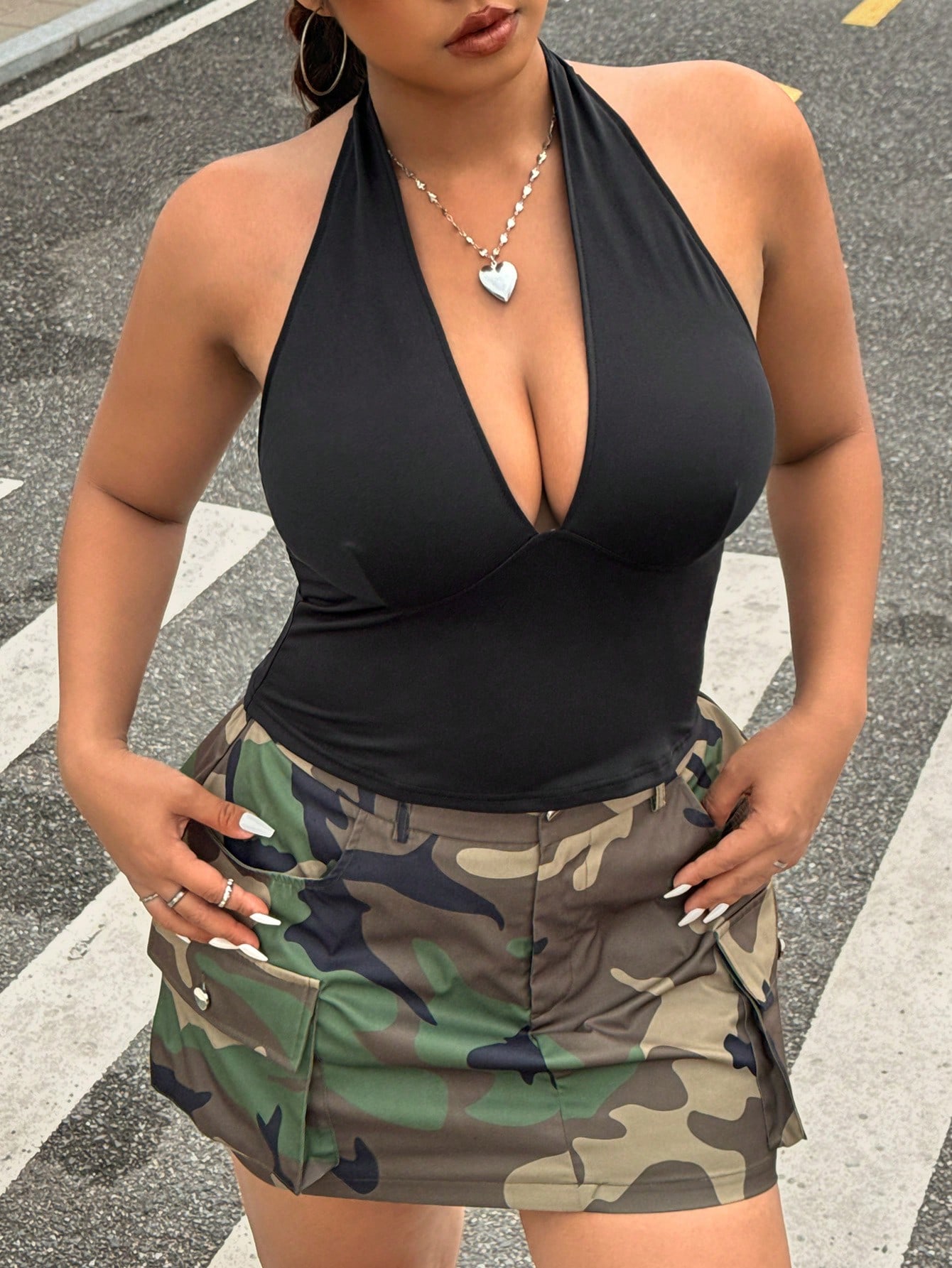 Summer Clothing Plus - New Fashion Solid Color Plus Size