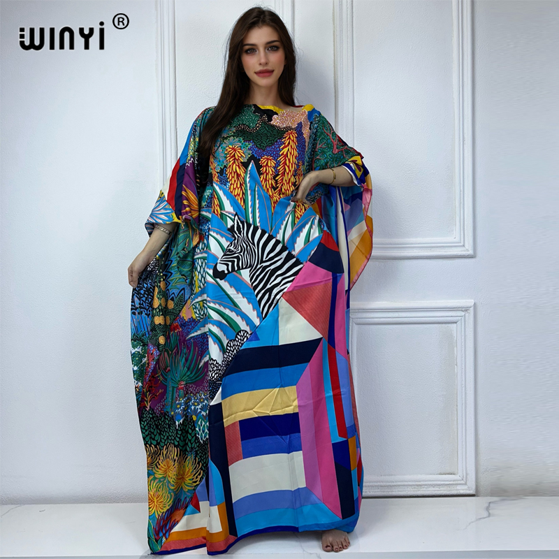 Quality Summer Clothing For Women - WINYI New High Quality Print Kaftan