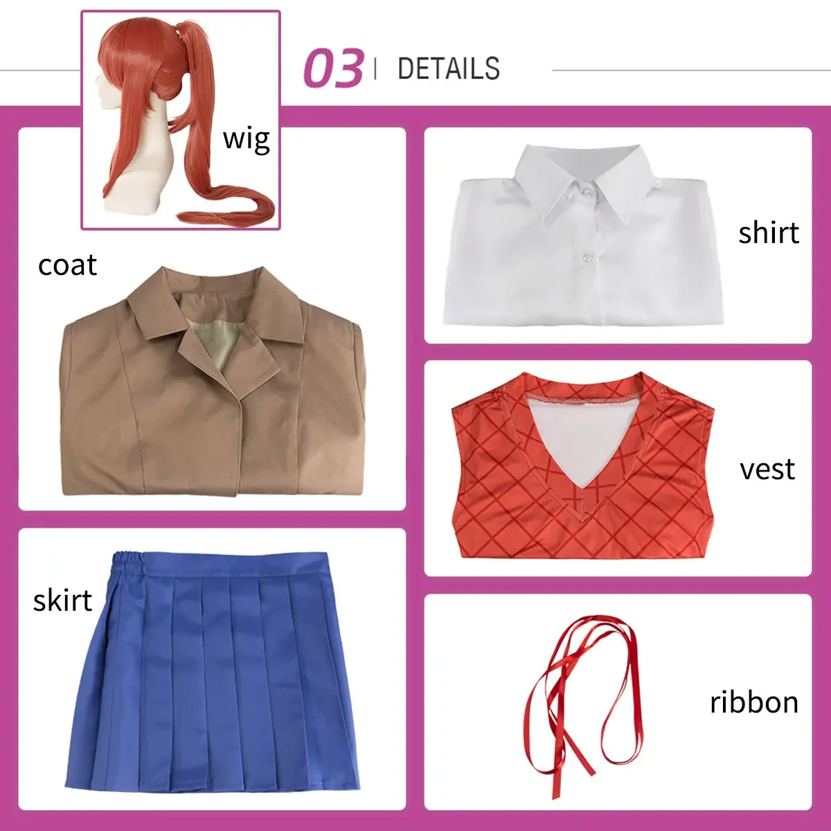 Anime Doki Doki Literature Clu - Summer Vacation Clothing Men 评论和价格
