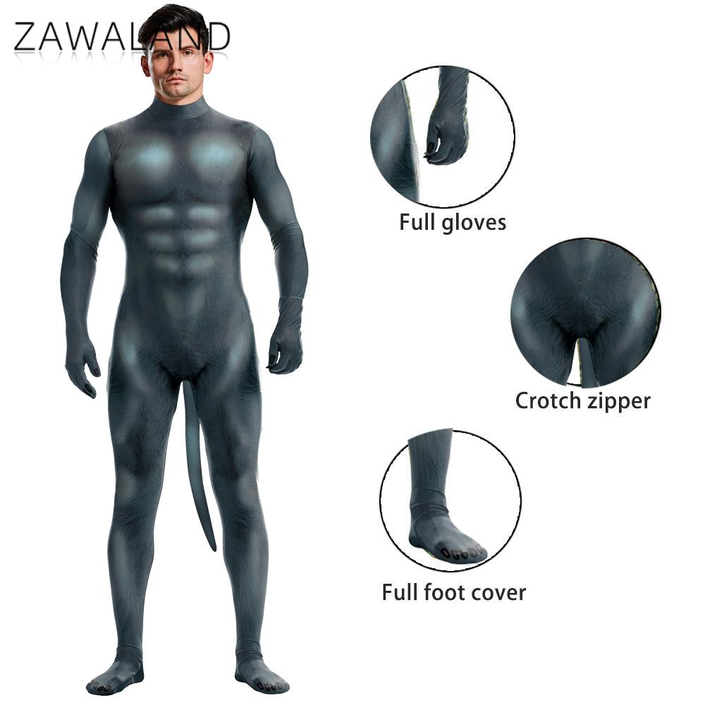 Zawaland Halloween Animal Cost - Summer Vacation Clothing Men 评论和价格