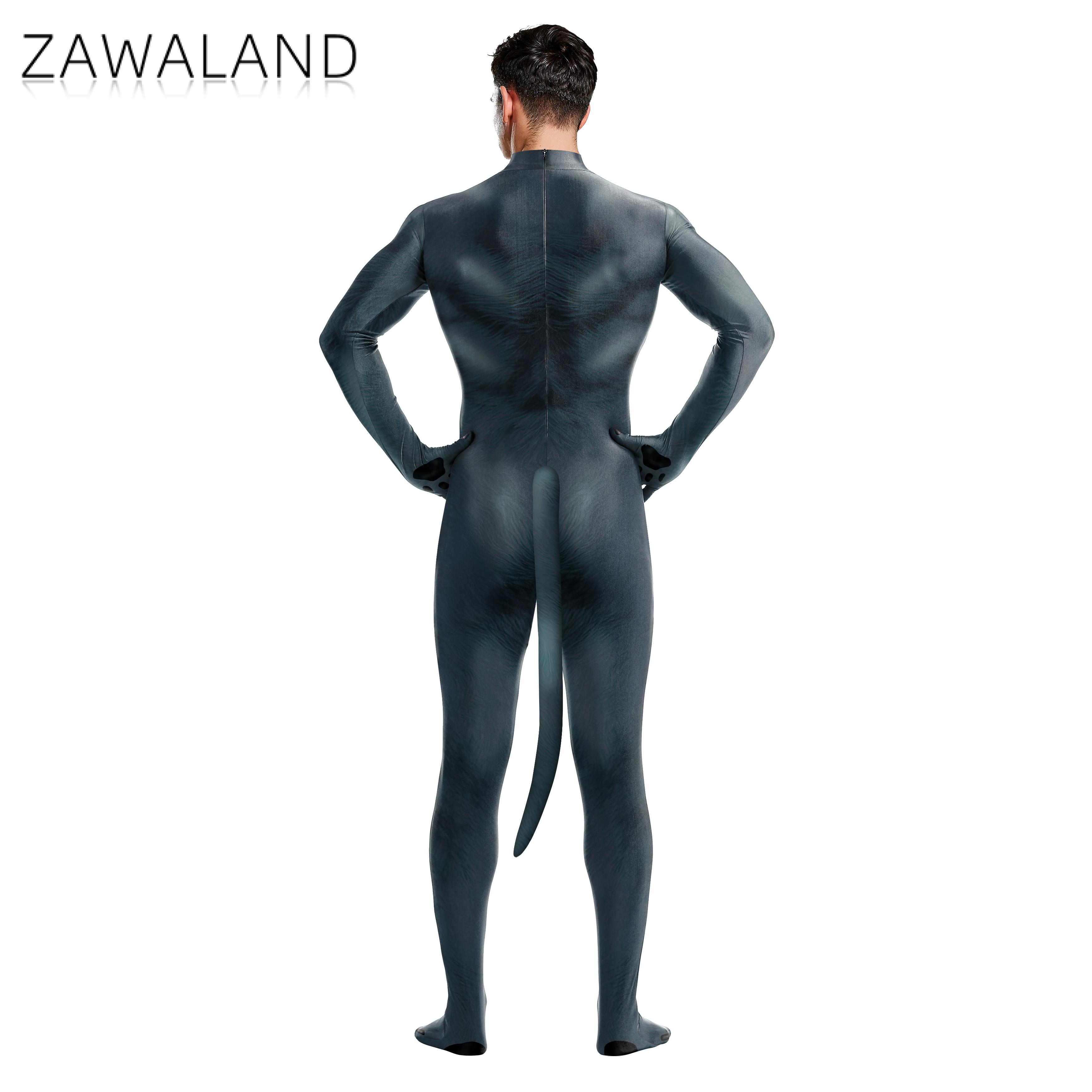 Zawaland Halloween Animal Cost - Summer Vacation Clothing Men 评论和价格