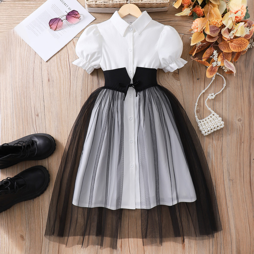 8-12 Yrs Girl Dress Summer Bla - Summer Clothing Teen Girls 评论和价格