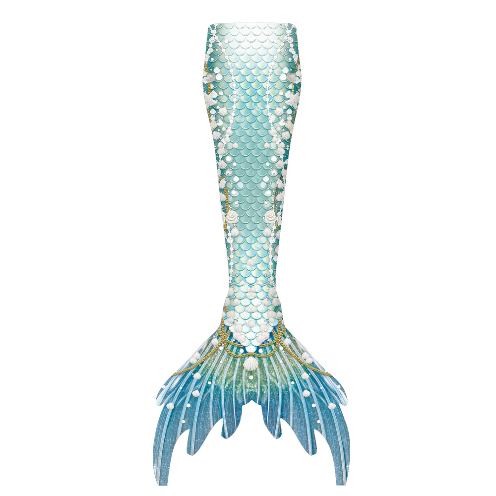 Girls Mermaid Tail Bathing Sui - Summer Clothing Set For Girls 评论和价格