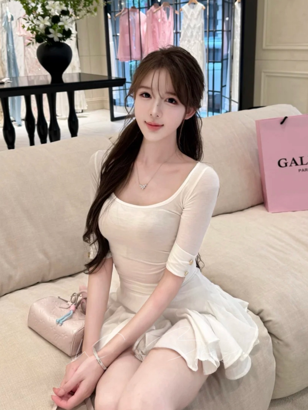 Pure High Waist A-Line Skirt A - Summer Line Clothing Brand 评论和价格