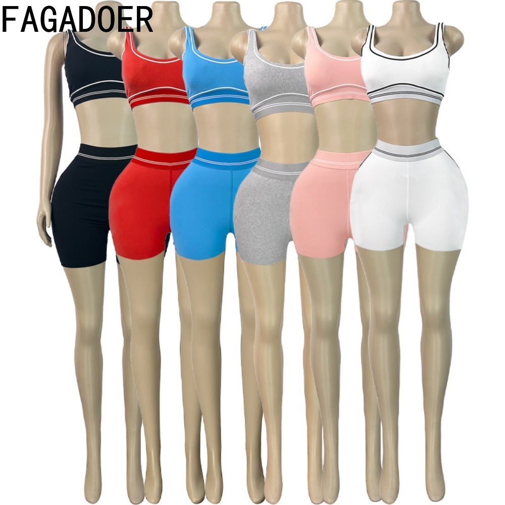 FAGADOER Fashion Patchwork Qua - Quality Summer Clothing For Women 评论和价格