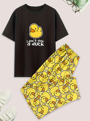 Men's casual pajama set, duck- - Summer Duck Clothing 评论和价格