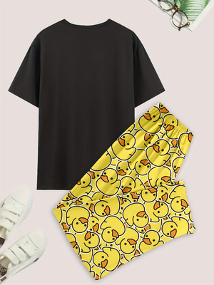 Men's casual pajama set, duck- - Summer Duck Clothing 评论和价格