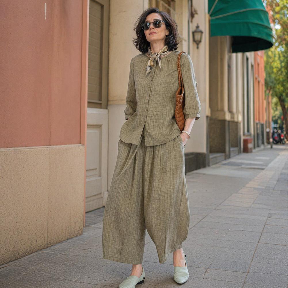 2026 Plus Size Casual Suit Wom - Linen Shorts Men 评论和价格