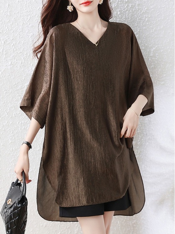 Simple Loose Fit Mid-Length T- - Summer Line Clothing Brand 评论和价格