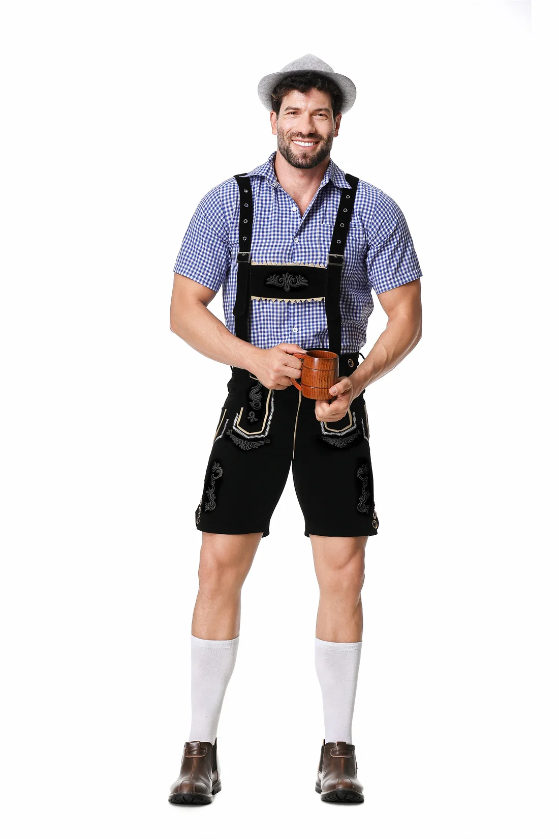 Male German Oktoberfest Lederh - Summer Vacation Clothing Men 评论和价格