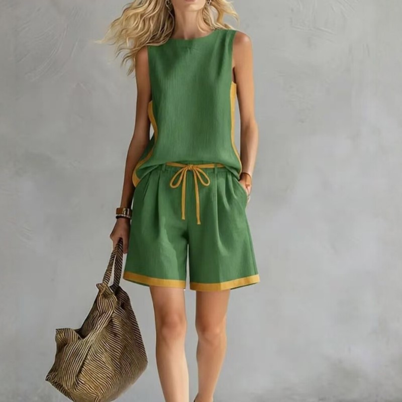2026 Summer New Sleeveless Ves - Summer Clothing Set For Girls 评论和价格