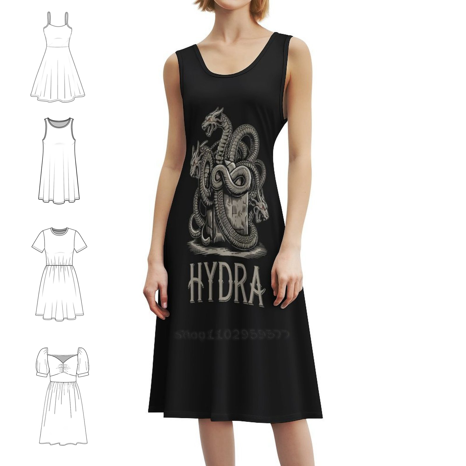 Women's Elegant Party Dress A- - Summer Line Clothing Brand 评论和价格