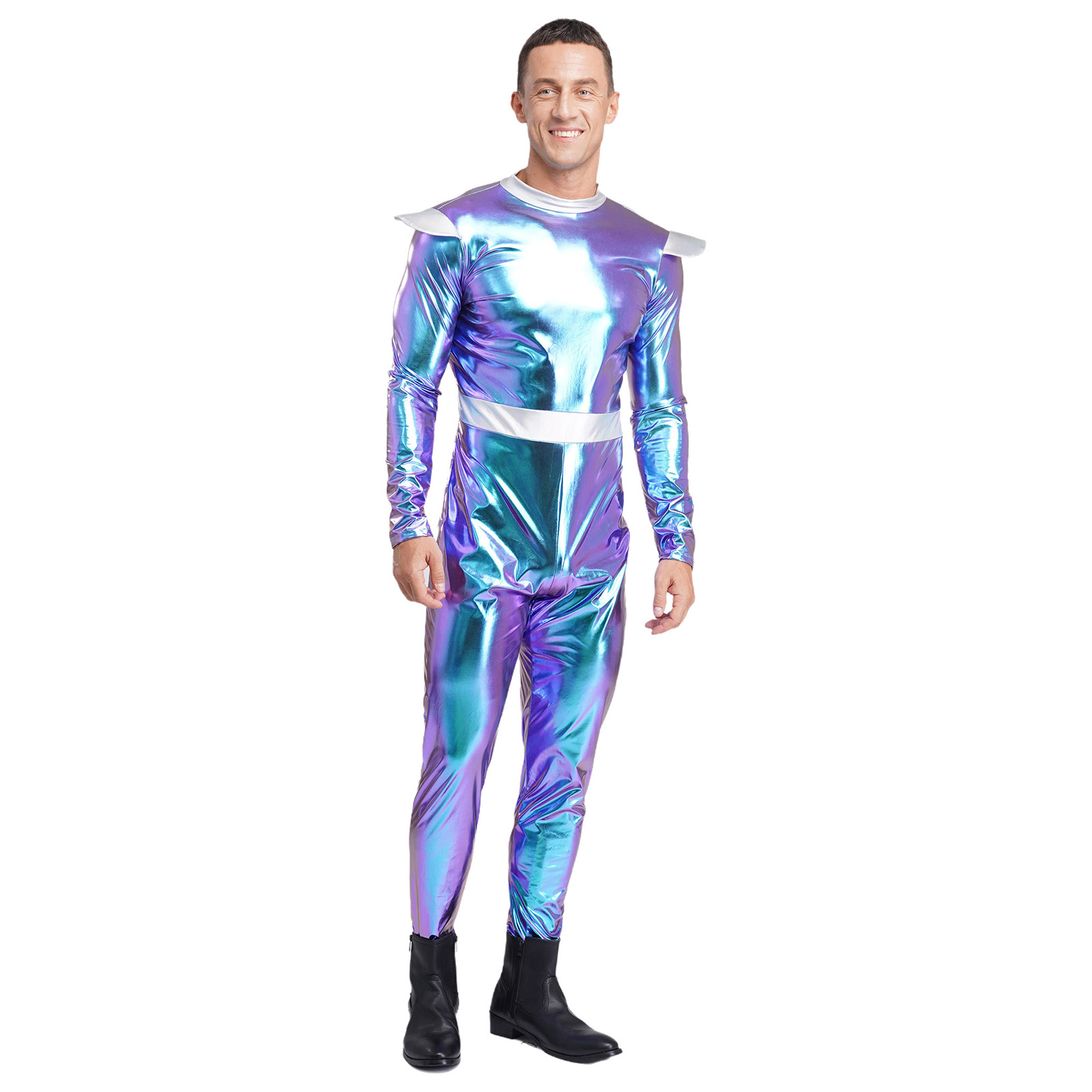 Silver Adults Alien Cosplay Co - Summer Vacation Clothing Men 评论和价格