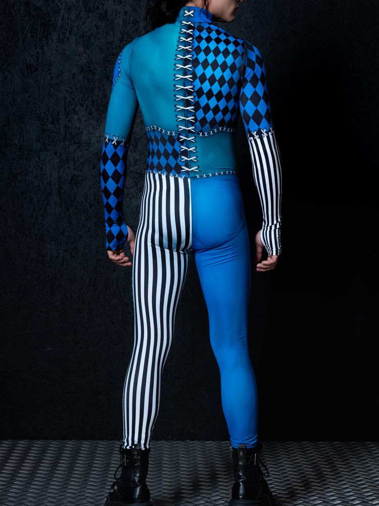 Clown Adult Robot Cosplay Jump - Summer Vacation Clothing Men 评论和价格