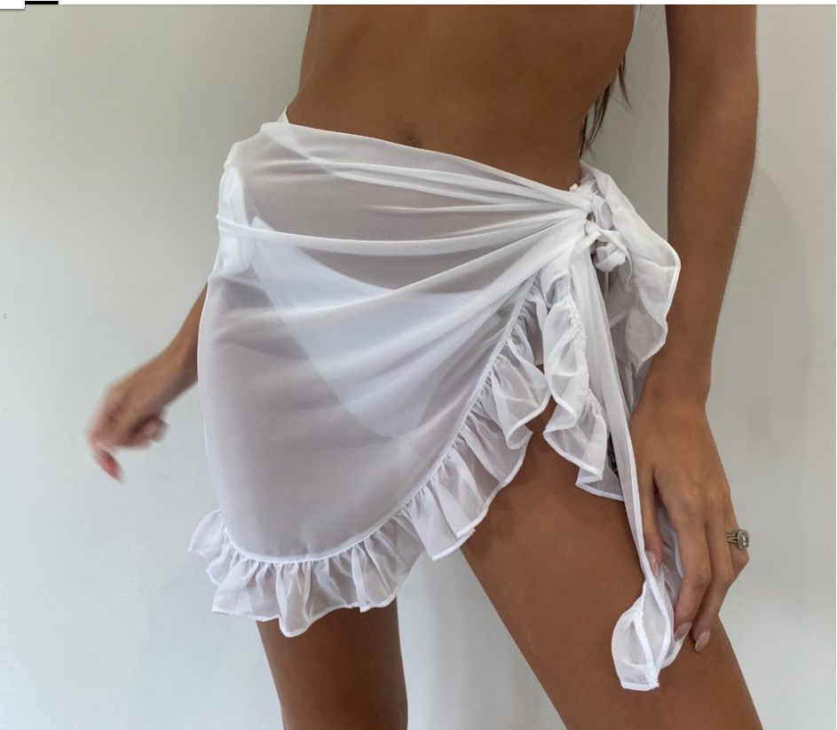 6 Colors Ruffle Bikini Cover U - Summer Clothing Colors 评论和价格
