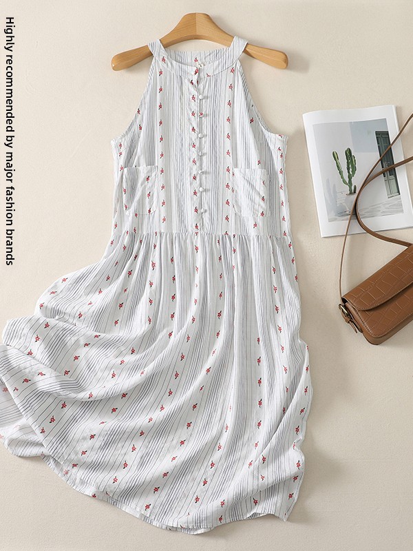 Elegant A-Line Dress Floral Pr - Summer Line Clothing Brand 评论和价格