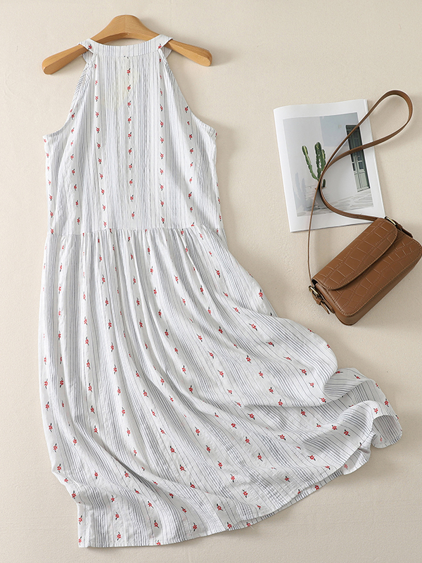 Elegant A-Line Dress Floral Pr - Summer Line Clothing Brand 评论和价格