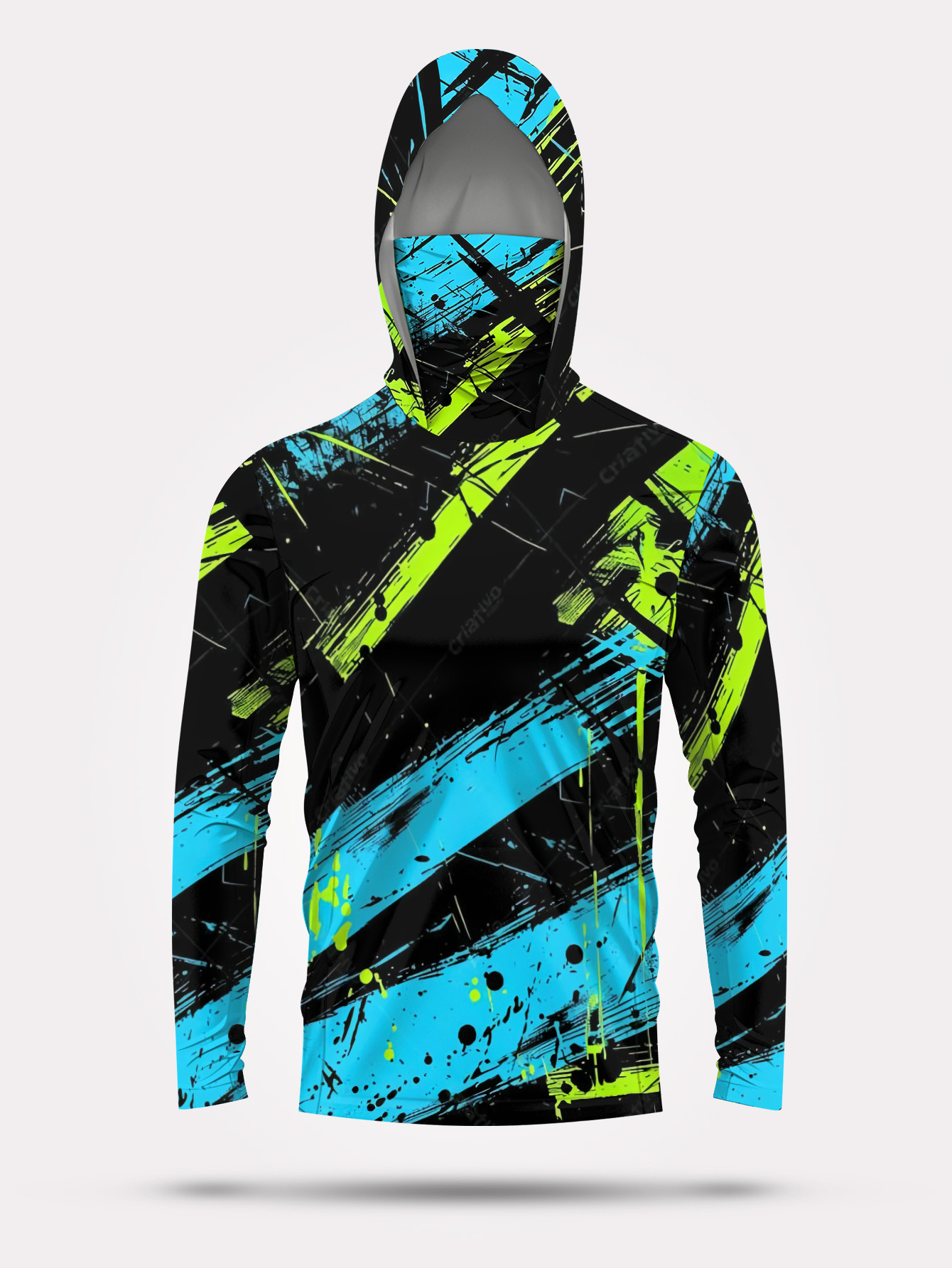 Fishing Hoodie Men Long Sleeve - Summer Outdoor Clothing 评论和价格