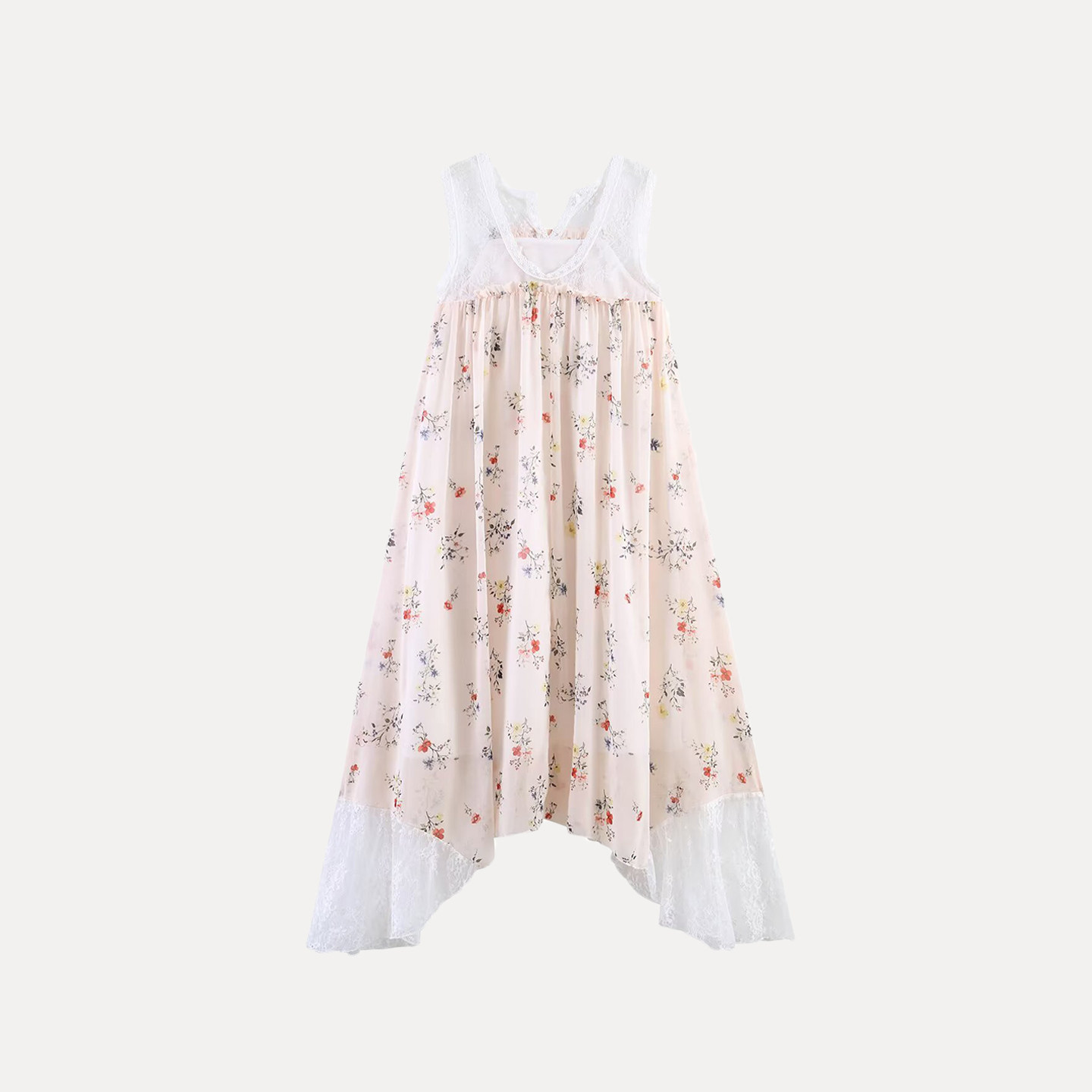 Fashionable Lace Trim Hem Slee - Summer Line Clothing Brand 评论和价格