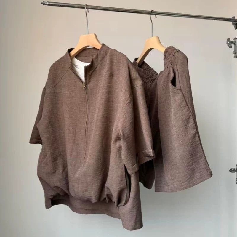 Men Summer Old Money Cotton Li - Linen Shorts Men 评论和价格