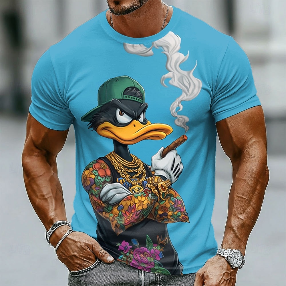 Funny 3D Grumpy Black Duck in  - Summer Duck Clothing 评论和价格