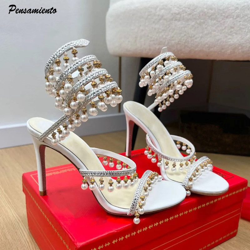 Luxury Rhinestones Pearls Tass - Summer Clothing Offers 评论和价格