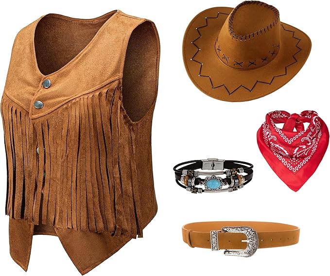 Women Men Cowgirl Costume West - Summer Vacation Clothing Men 评论和价格