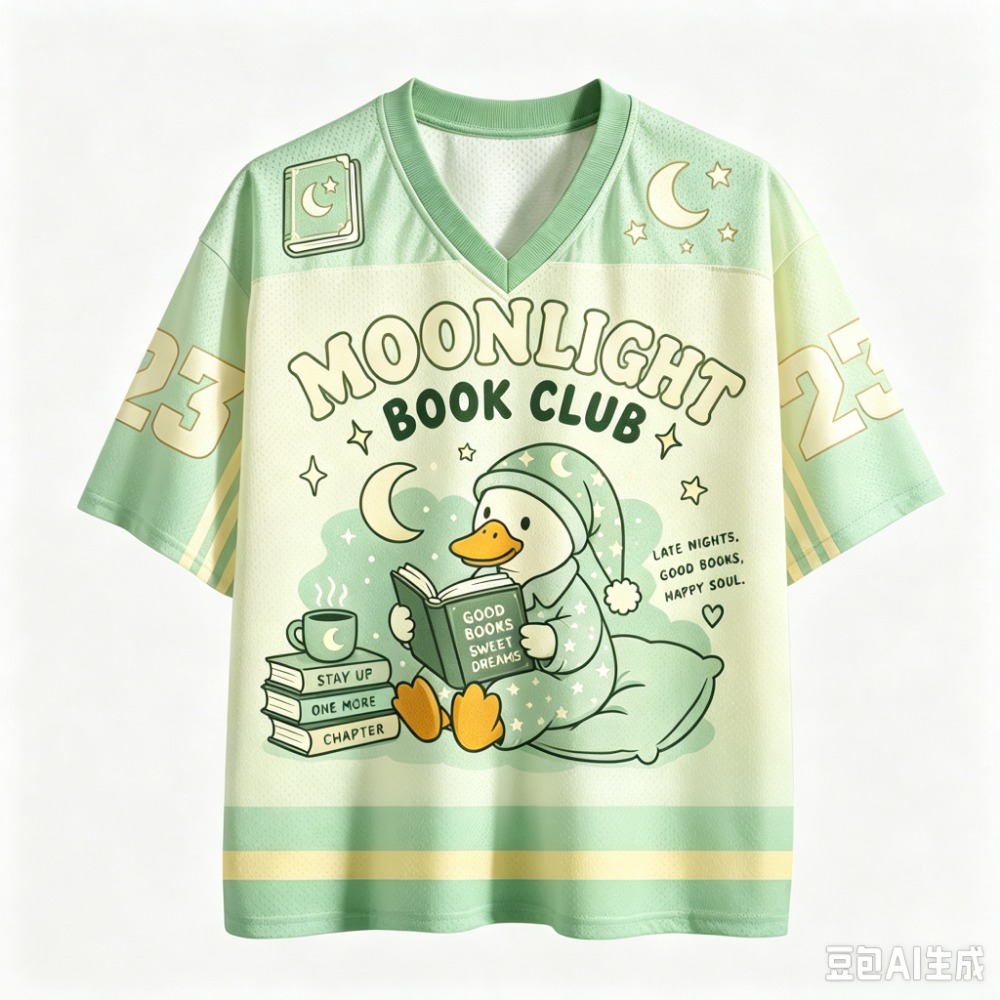 Harajuku Moonlight Reading Clu - Summer Duck Clothing 评论和价格