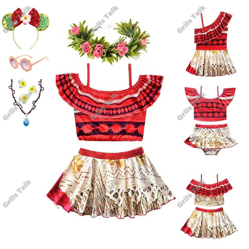 Summer Fairy Princess Moana Co - Summer Clothing Set For Girls 评论和价格