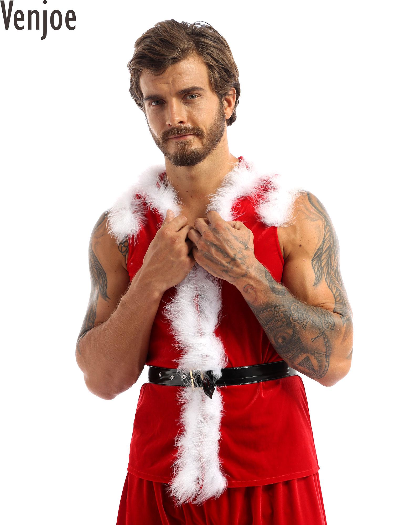Men Christmas Dress Up Santa C - Summer Vacation Clothing Men 评论和价格
