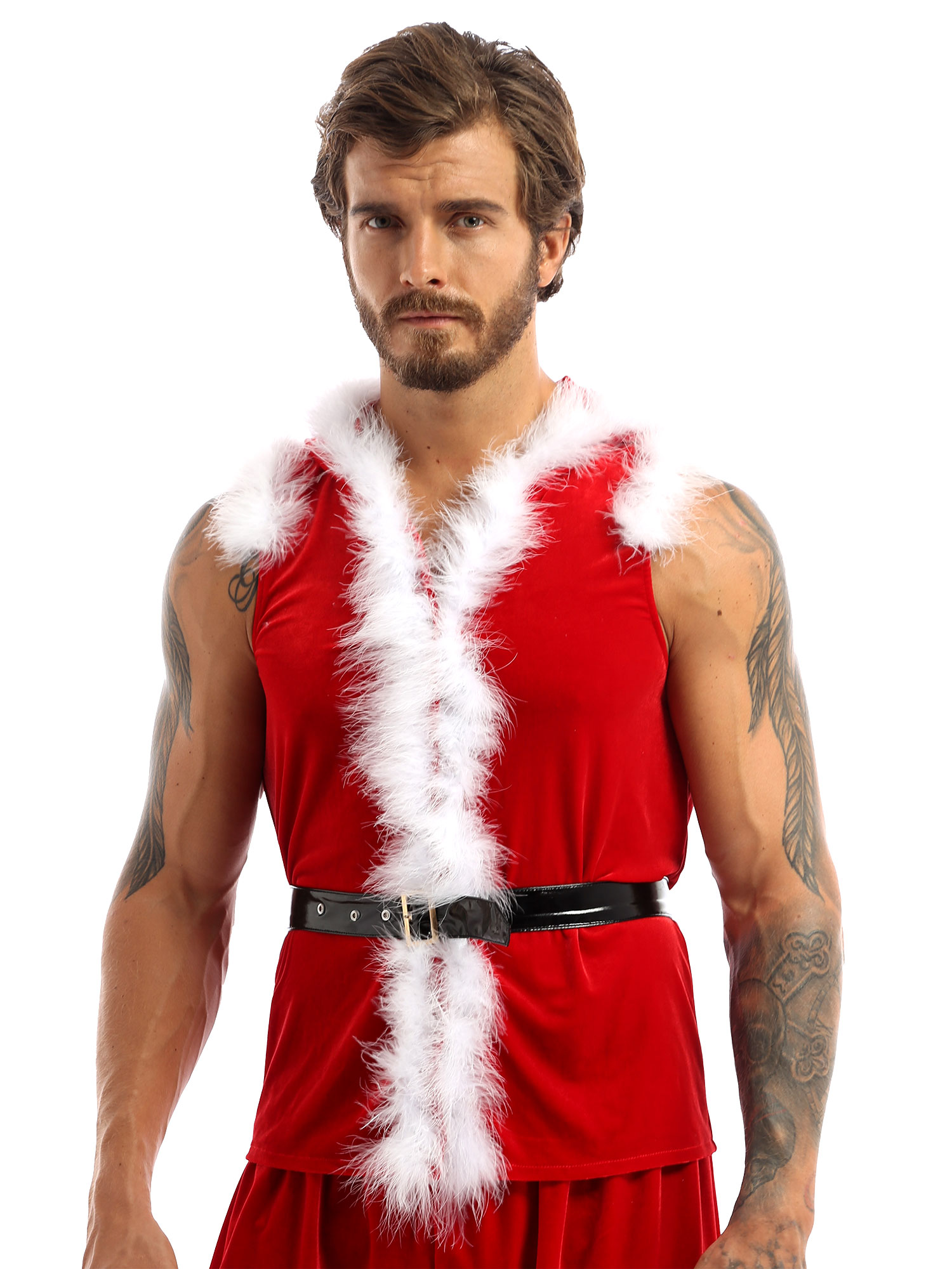 Men Christmas Dress Up Santa C - Summer Vacation Clothing Men 评论和价格