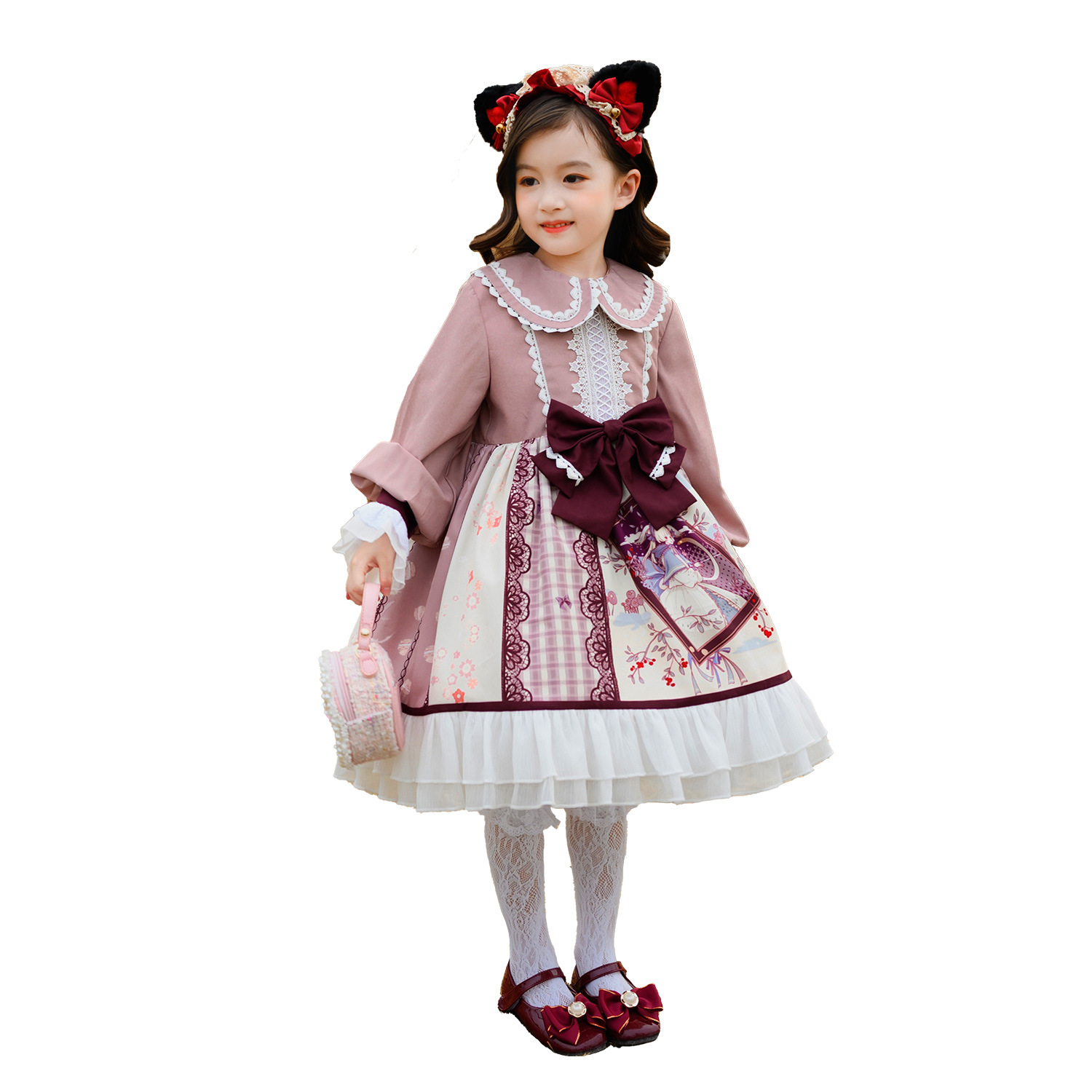 Children's Lolita Clothing Lon - Summer Clothing Set For Girls 评论和价格