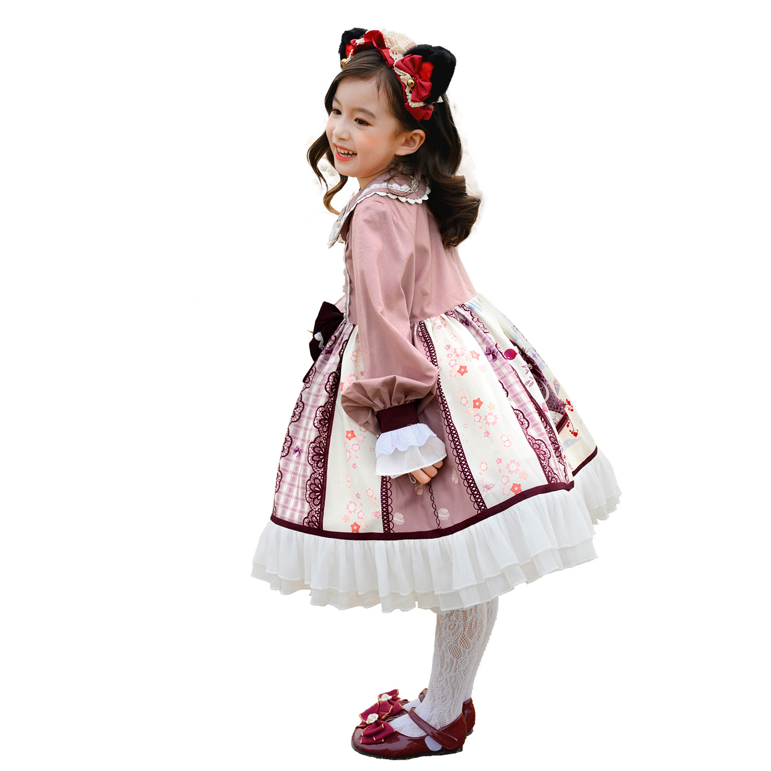 Children's Lolita Clothing Lon - Summer Clothing Set For Girls 评论和价格