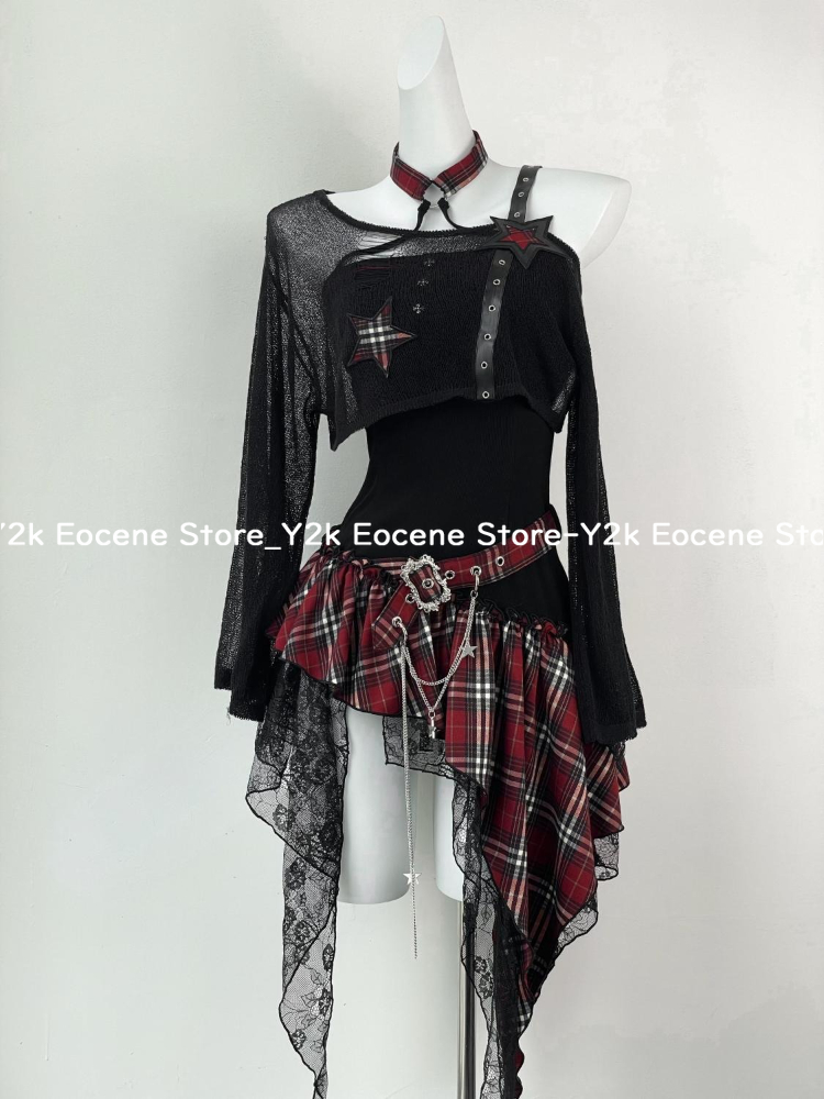 2000s Y2K Spicy Girl Design Ir - Summer Clothing Set For Girls 评论和价格