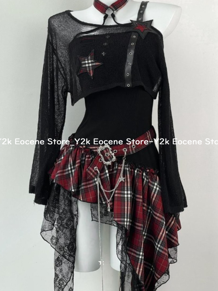 2000s Y2K Spicy Girl Design Ir - Summer Clothing Set For Girls 评论和价格