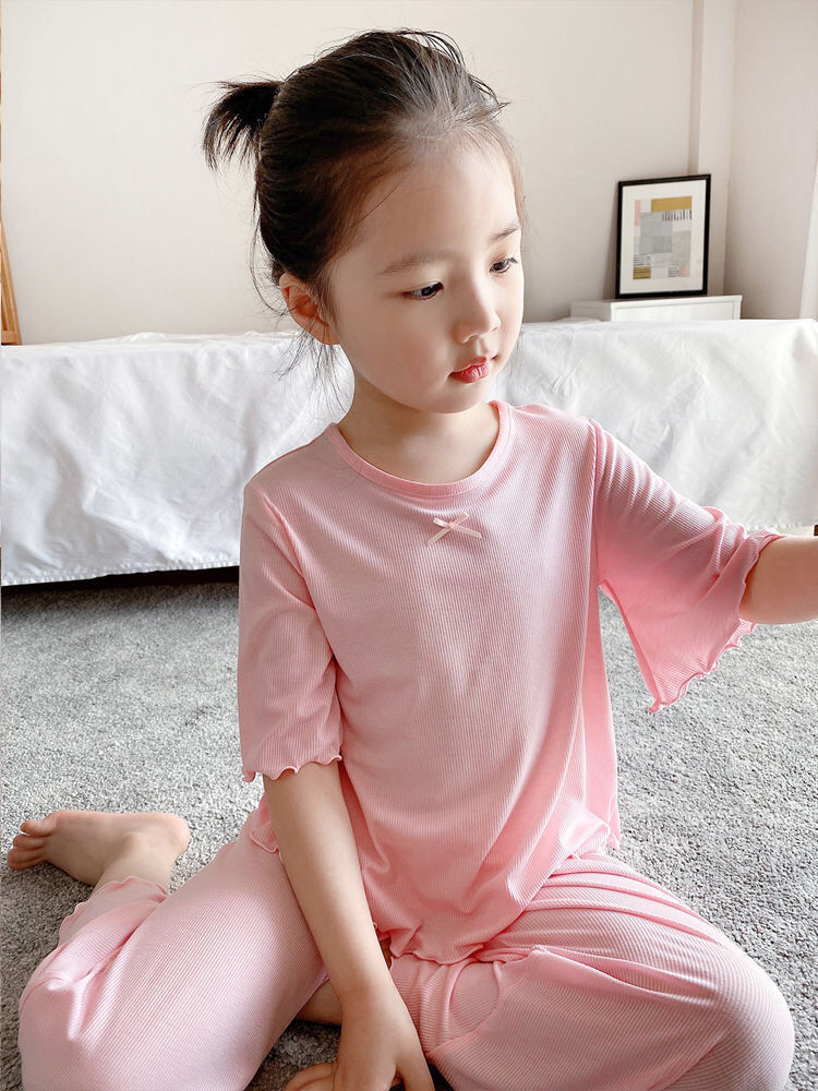Pajamas Child House Clothing T - Summer Clothing Teen Girls 评论和价格
