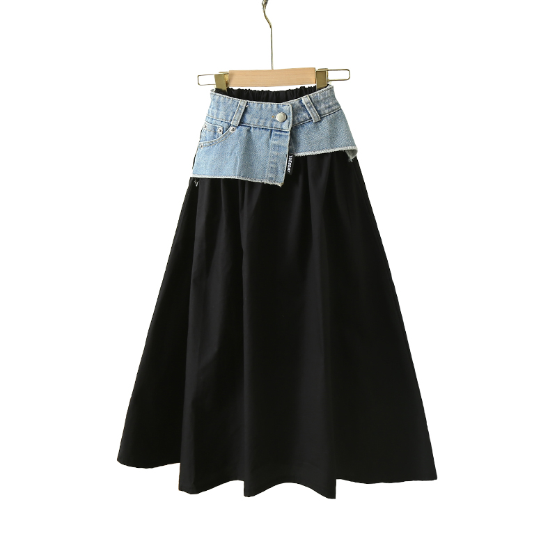 Korean Child Long Patchwork De - Summer Clothing Teen Girls 评论和价格