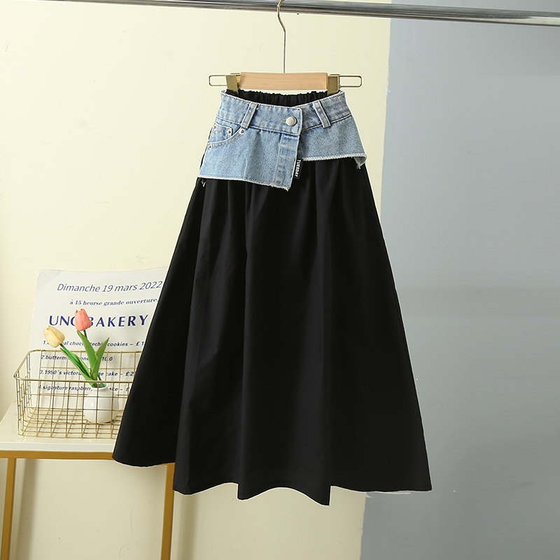 Korean Child Long Patchwork De - Summer Clothing Teen Girls 评论和价格