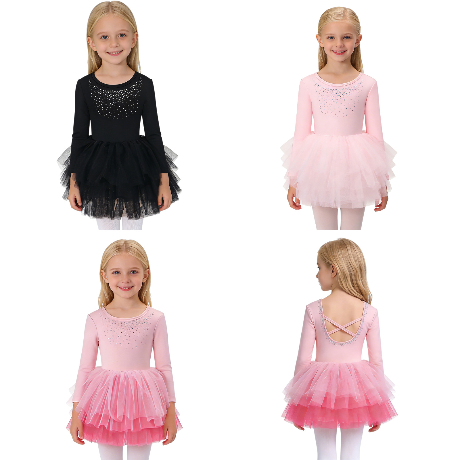 Summer Kids Dress Tutu Balleri - Summer Clothing Set For Girls 评论和价格