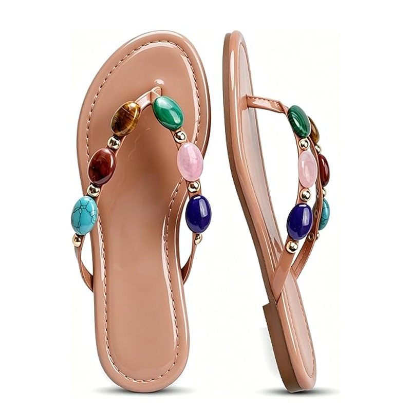 2026 Women Summer Jewelled Tho - Flip Flop Jeweled 评论和价格