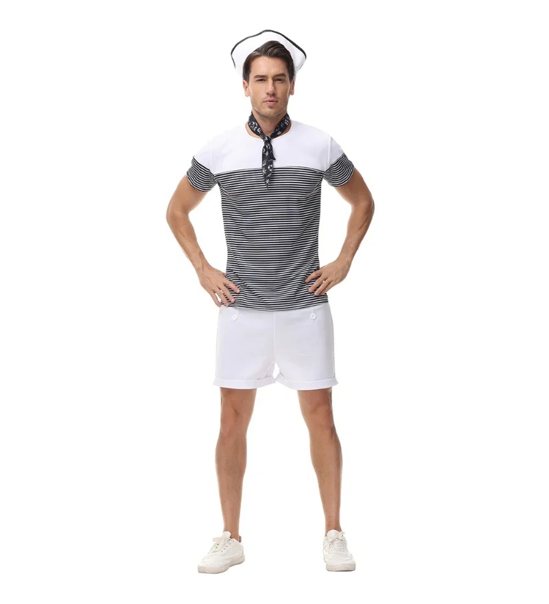 Couple Nautical Navy Sailor Co - Summer Vacation Clothing Men 评论和价格